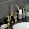 Kingston Brass Bridge Bathroom Faucet with Brass Pop-Up, Brushed Brass KS7997TX - alternate 5